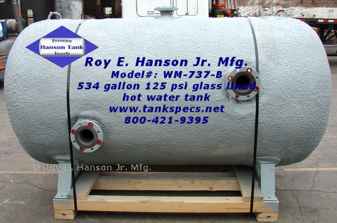 Glass Lined Hot Water Storage Tanks