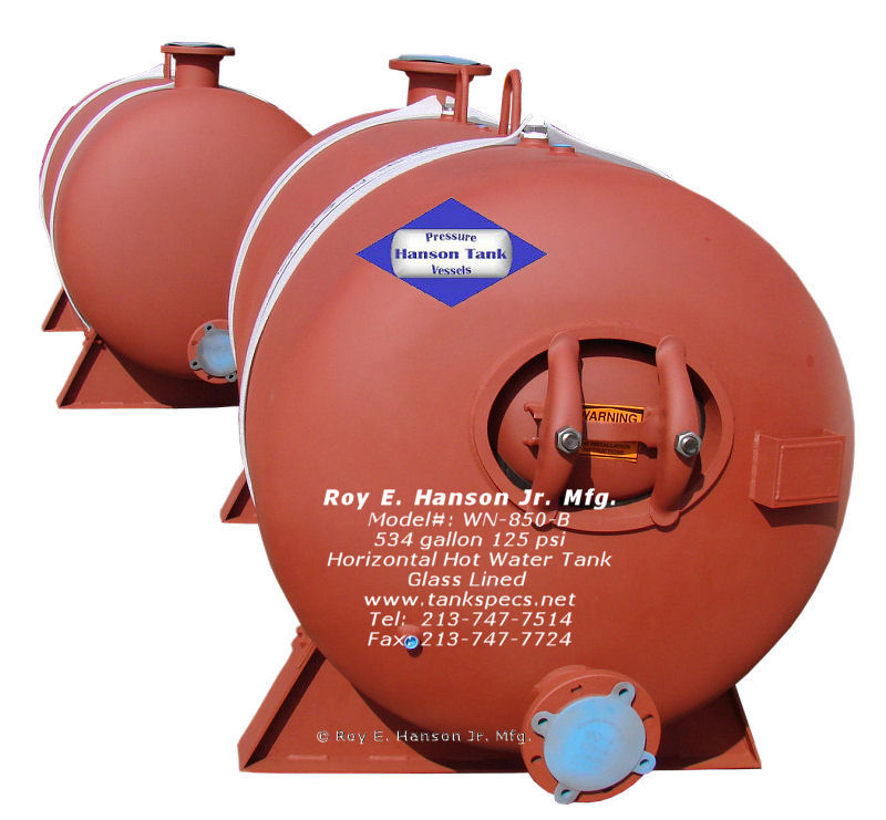 Glass Lined Hot Water Storage Tanks